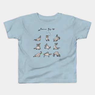 Raccoon Yoga Kids T-Shirt